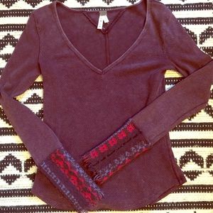 Free people waffle knit
